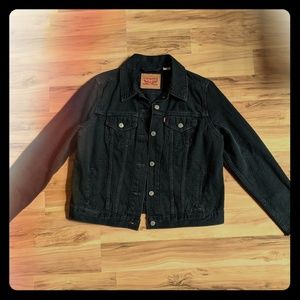 Levi's XL dark black jeans jacket